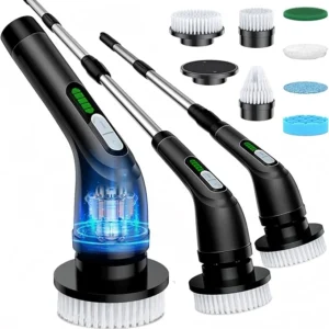 Cordless Electric Spin Scrubber with 7 Brush Heads