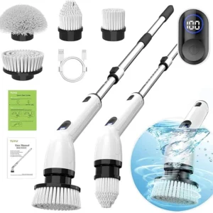 Cordless Electric Spin Scrubber with Extendable Handle